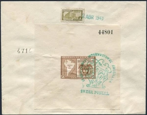 Colombia C150 FDC. 9th Pan-American Conference, Bogota, 1946. Map, Arms. - Picture 1 of 1