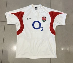 Nike England Rugby Union Trikot 2005/06 Home O2 Kurzarm Herren Größe M » - Bild 1 von 4