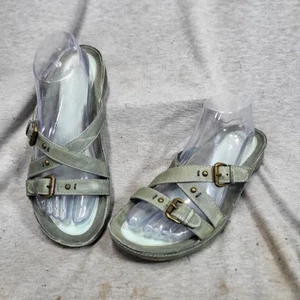 ECCO Women's US 9 EU 40 Denim Blue Leather Slingback Sandals - Picture 1 of 9