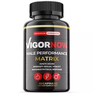 Vigor Now Pills for Men - Male Virility and Performance Support - 60 Capsule USA - Picture 1 of 11
