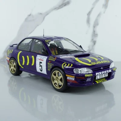 Subaru Impreza WRX STI GC8 #5 C. Sainz – IXO 1:24 Scale Diecast Model Rally Car - Image 1 of 4