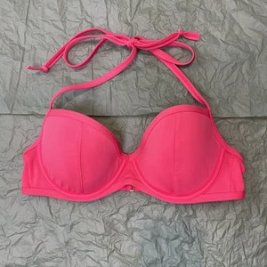 Haut de bikini femme Victoria's Secret rose halter taille 32C fil légèrement rembourré - Photo 1/7