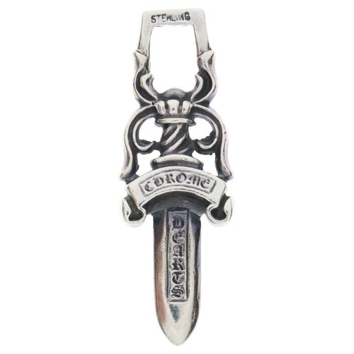 CHROME HEARTS CUORI CROMATI #10 PUGNALE #10ダー ciondolo superiore argento BCA194 usato20a0554d75b9