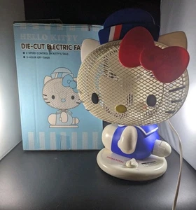 Hello Kitty Electric Fan 2005 Sanrio Vintage Retro Cute w/ Box Oscillating - Picture 1 of 12