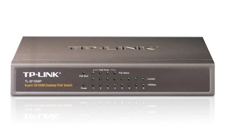 TP-LINK Technologies TP-Link (TL-SF1008P) 8-Ports External Switch Managed
