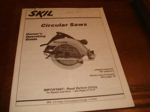 Skil Circular Saws Owner's Operating Guide - Picture 1 of 1
