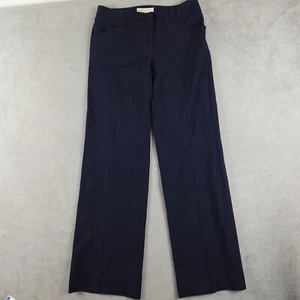 Michael Kors Pants Womens 4 Blue Straight Leg Mid Rise Trousers - Picture 1 of 15