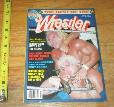 1981 Best Wrestler Magazine Dusty Rhodes Billy Graham Cover WWWF NWA WWE Wahoo - Image 1 of 4
