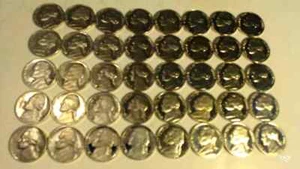 1976 S Jefferson Nickel Edelstein Proof Rolle 40 US Münzen - Bild 1 von 2