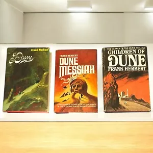 F. Herbert DUNE TRILOGY Hardcover Book Club Edition Set/3 Dune Messiah Children - Picture 1 of 23