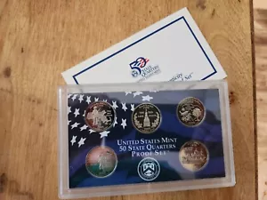 2000 US Mint State Quarters Proof Set: MA, MD, SC, NH, VA with COA - Picture 1 of 4