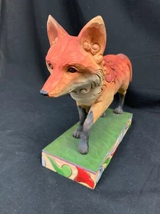 Jim Shore Rare Walking Fox - Retired Heartwood Creek Garden Statue 4009752 - Picture 1 of 9