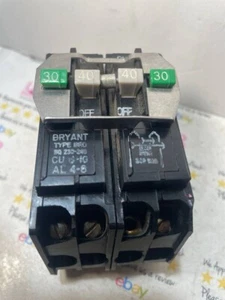 Bryant BRD230-240 30/40 Amp 4 Pole 120/240V Type BRD Circuit Breaker - Picture 1 of 6