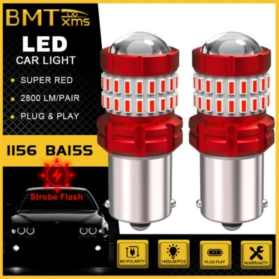 7506 1156 LED Flash Strobe Brake Stop Tail Lights for Mercedes-Benz ML350 03-15 - Image 1 of 4