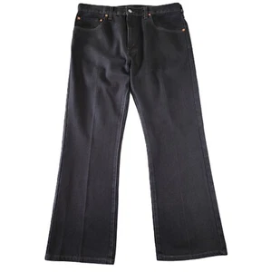 Jeans Levis 517 bootcut gamba dritta nero denim uomo taglia 35 x 30 (misurato) - Foto 1 di 18