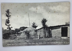 Postcard Dr John Allen Back-yard farm Lincoln New Salem State Park Illinois H397 - Imagen 1 de 2