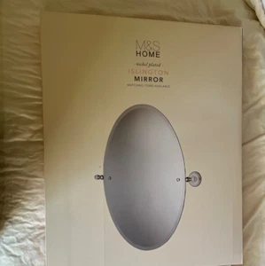 M&S Islington Bathroom Mirror Nickel Plated - Picture 1 of 3
