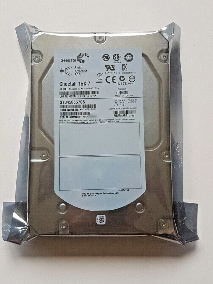 450 GB SAS Seagate Cheetah 15K.7 ST3450857SS 16MB HDD 3.5 " Hard Internal New - Image 1 of 1