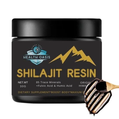 HEALTH OASIS Shilajit Resin, Original Himalayan Shilajit 30g - Gold Grade 100% Pure