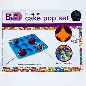 Silikon Cake Pop Set - ergibt 12 Cake Pops!  Inklusive 20 wiederverwendbaren Kunststoffsticks - Bild 1 von 7