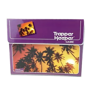 Trapper Keeper Card Collecting Game 2019 Retro Purple Palm Tree Ages 8 + - Picture 1 of 10