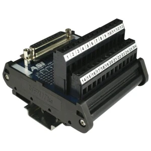 Fixed Terminal Block DinRail Interface Module 25Pin DSUB Connector 11005-IMDS25F - Picture 1 of 4