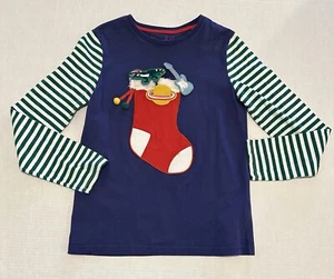 Mini Boden Stocking Surprise Applique’ Tee, size 11-12, GUC - Picture 1 of 4
