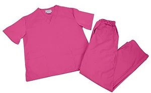 Medical Nursing Scrub Set NATURAL UNIFORMS Men Women Unisex Top Pants BP101 - Picture 1 of 48