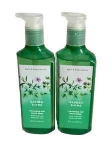 2 BATH & BODY WORKS GENTLE CLEAN GEL HAND SOAP Garden Thyme New - Picture 1 of 3