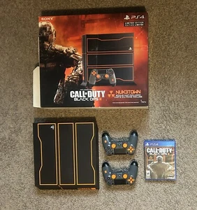 PS4 Black Ops 3 Edition Console. 1TB. 2 BO3 Themed Controllers. With Box and BO3 - Picture 1 of 6