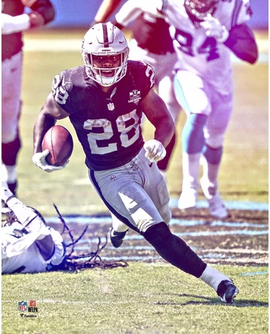 Josh Jacobs Las Vegas Raiders UnSigned Fan Filter First Vegas Win Vertical Photo Cover