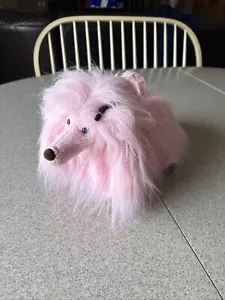GYMBOREE Puppy Love 2003 Pink Maxine Afghan Dog Purse Long Hair RARE HTF LN - Picture 1 of 7