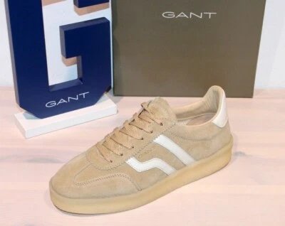 GANT Fashion Retro-Sneaker Leder Schnürer Halbschuh - CUZIMA CREPE Sand - Neu !