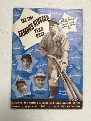 Original 1941 Famous Sluggers Anuario Joe DiMaggio Hank Greenberg Debs Garms Foto 1 de 4
