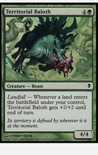 1x FOIL Territorial Baloth Zendikar MtG Magic Green Common 1 x1