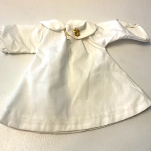 Vintage White Cotton Nurse Doll Dress With RN Pin on Peter Pan Collar - Picture 1 of 13