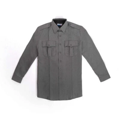 CAMISA AZUL HOMBRE CLASSACT 16.5/35" MANGA LARGA RAYÓN 8900H GRIS JASPEADO NUEVA CON ETIQUETAS Foto 1 de 4