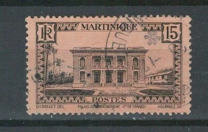 MARTINIQUE FRENCH COLONIES AFRICA USED PALACE LIGHT BROWN STAMP (MAR 119) - Picture 1 of 1