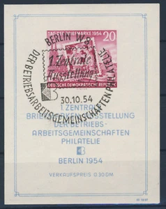 DDR Block 10 II XII gestempelt geprüft Schönherr VP / PF II Sonderstempel - Imagen 1 de 2