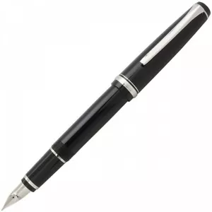 Pilot Namiki Falcon ELABO Fountain Pen Black SF Nib FE-18SR-B-SF w/ CON-40 - Picture 1 of 4