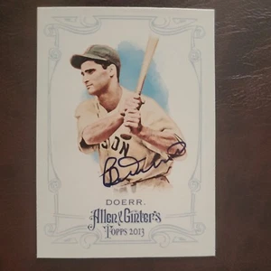 Bobby Doerr Signed 2013 Topps Allen And Ginters Boston Red Sox Autograph - Picture 1 of 2