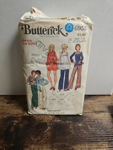Butternick The Fashion One #6855 Top Smock giovane/adolescente, abito e pantaloni - Foto 1 di 2