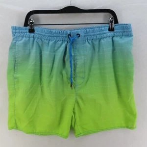 Jacks Board Shorts Mens Adult Size 36 Green Blue Drawstring Surf Swim Beach - Picture 1 of 9