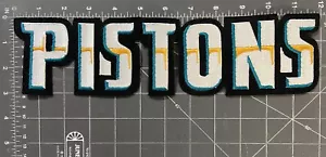 Riesige Detroit Kolben Logo Aufnäher NBA National Basketball Association Michigan MI - Bild 1 von 1