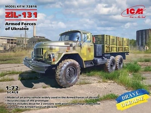 ICM 72816 ZiL-131 Military Truck of the Armed Forces of Ukr/72 scale Plastic Kit - Picture 1 of 9