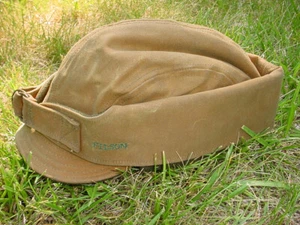 Filson Tin Cloth Waterfowl Cap, Dark Tan, XL, Wool Lined - Picture 1 of 7