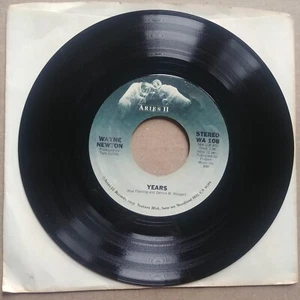 WAYNE NEWTON Years/Rhythm Rhapsody 45 7" POP VOCAL Record Vinyl Records - Picture 1 of 2