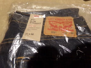 Factory Sealed Classic Levi's 513 Slim Straight Stretch Mens Jeans W31 x L32 ZYX - Picture 1 of 5