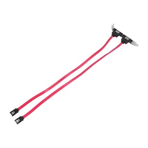 Dual Port SATA Serial ATA Cable to ESATA Bracket Adapter Cable H3Y88954 - Afbeelding 1 van 8