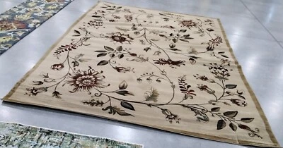 IVORY / MULTI 8' X 11' Pressed Pile Rug, Reduced Price 1172748995 LNH552-1291-8 - Image 1 of 4